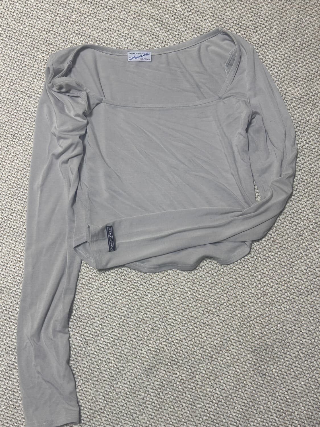 플리즈노팔로우 지나스퀘어넥 슬리브탑 상품이미지1