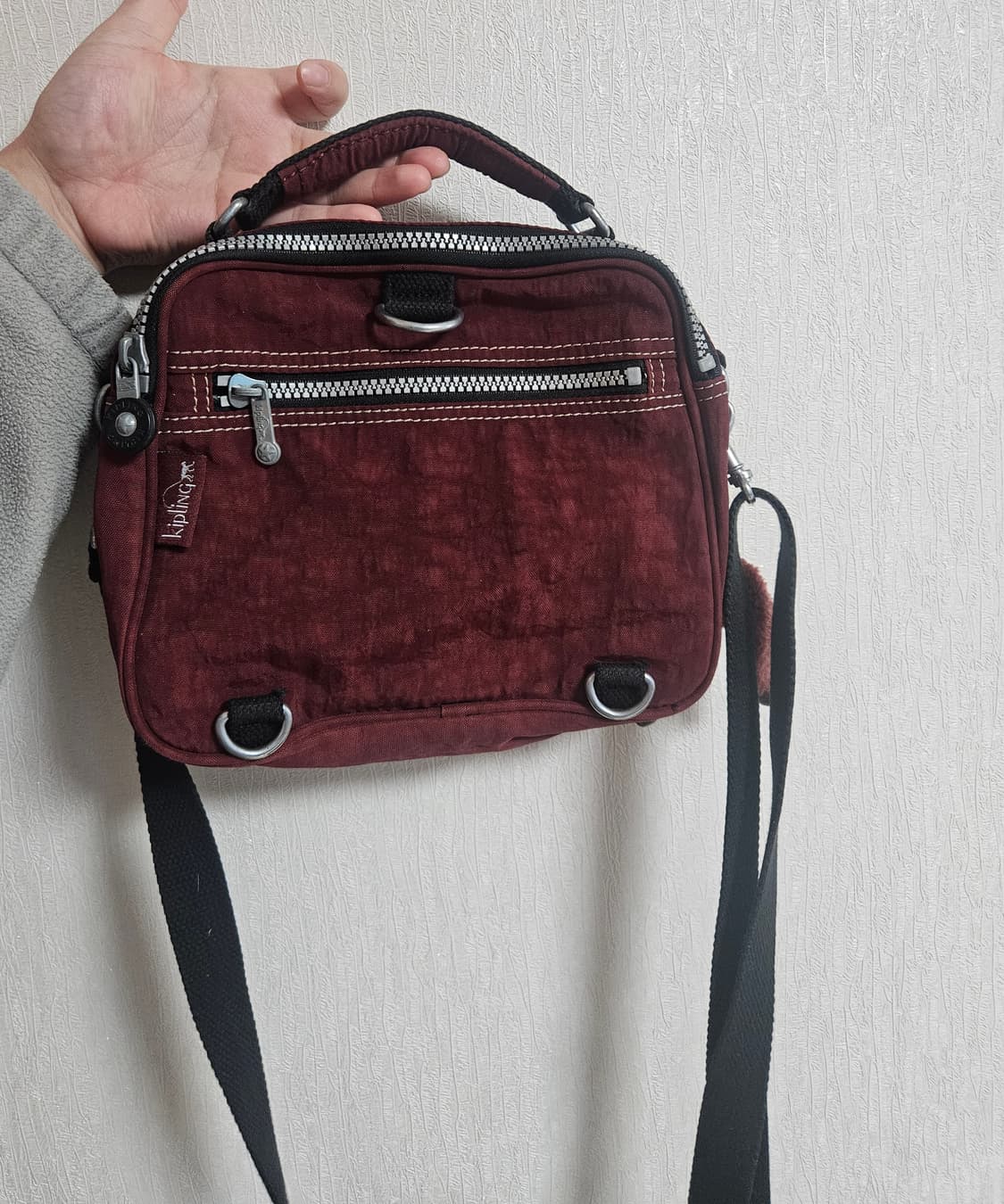 키플링 3way 멀티 크로스백 버건디.와인 상품이미지2