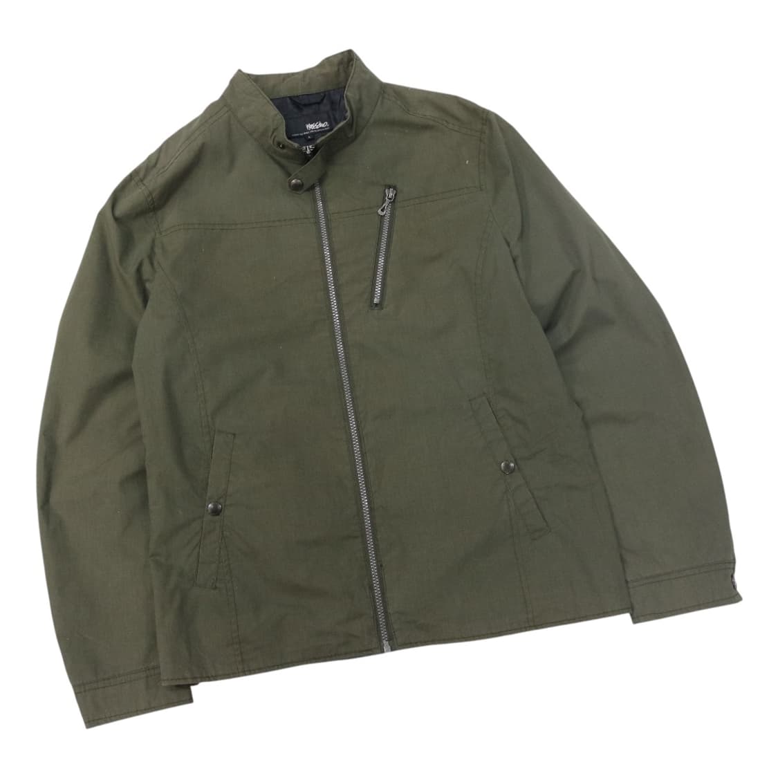 모시모 빈티지 카키 스탠드 칼라 워크 자켓 상품이미지1