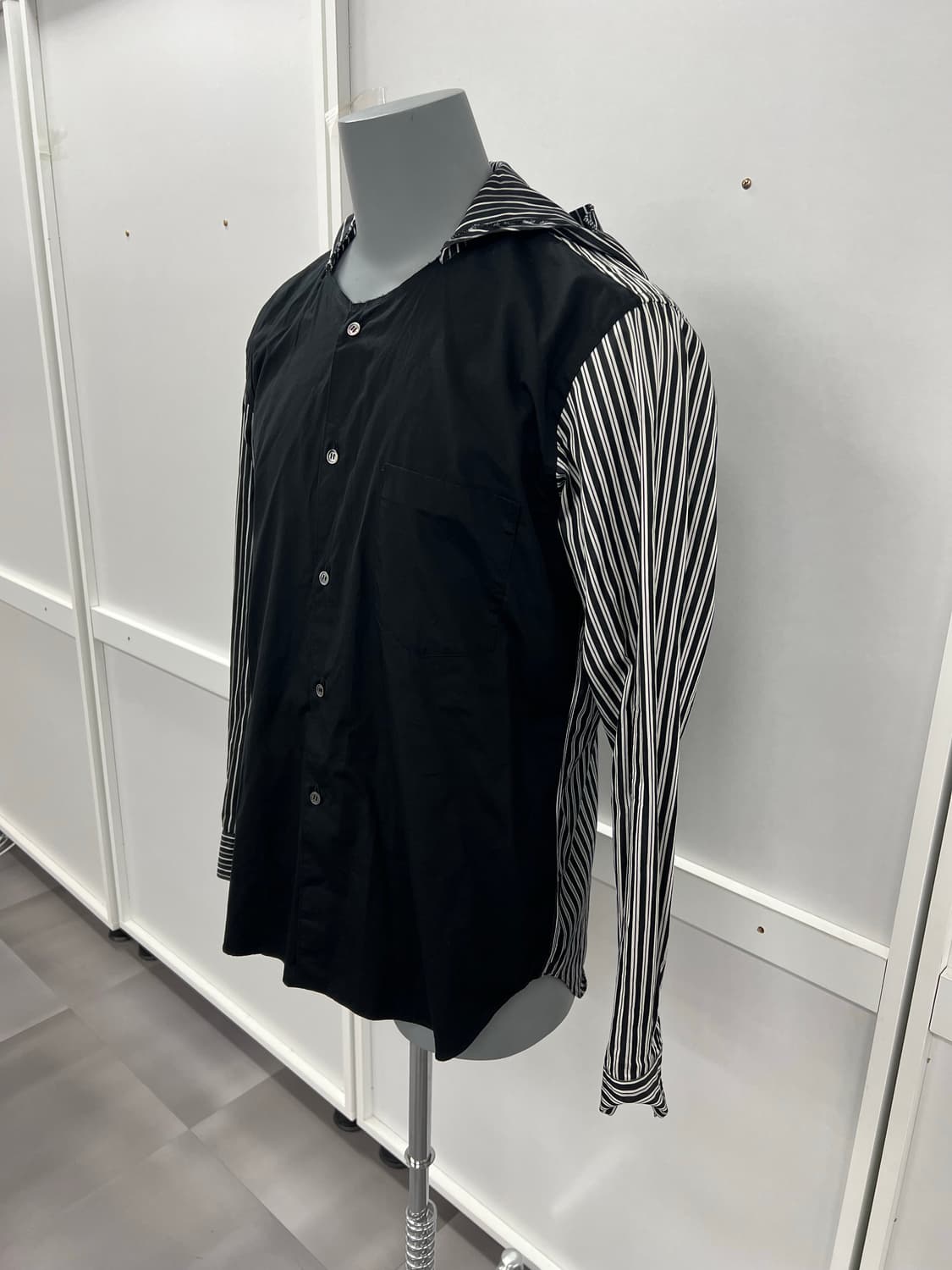 꼼데가르송 옴므 플러스 후드 도킹 셔츠 상품이미지1