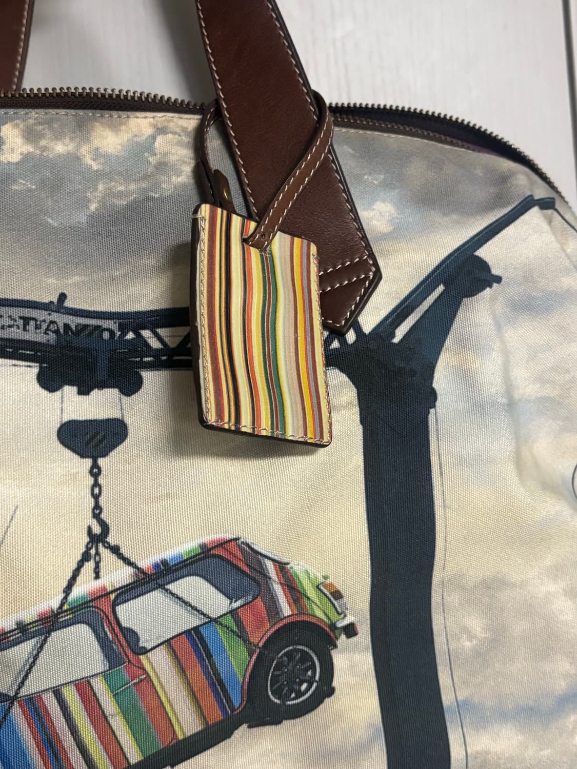 폴스미스 멀티 스트라이프 프린팅 보스턴백 상품이미지3