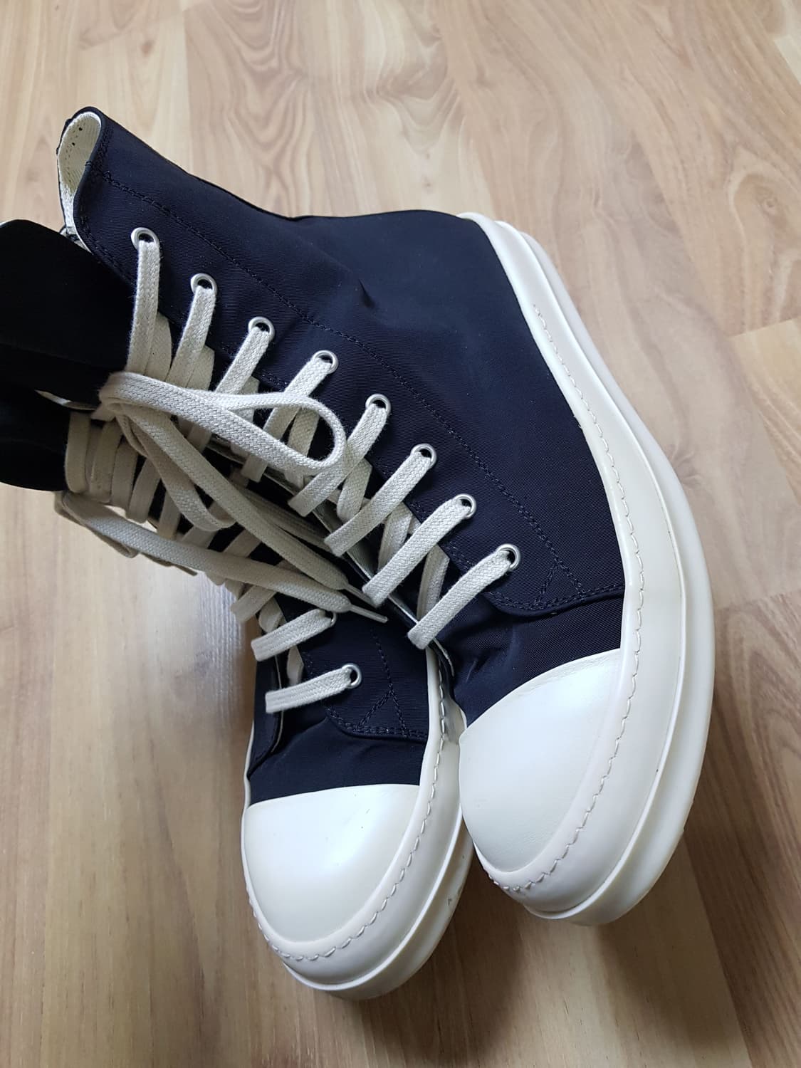 릭오웬스 다크쉐도우 라몬즈 컨버스 하이탑 스니커즈 상품이미지5