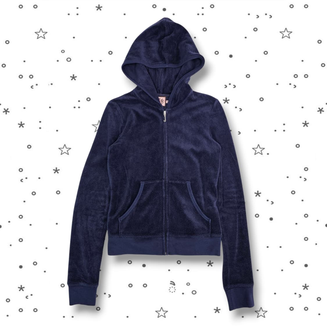 S JUICY COUTURE 네이비 테리 후드집업 상품이미지3