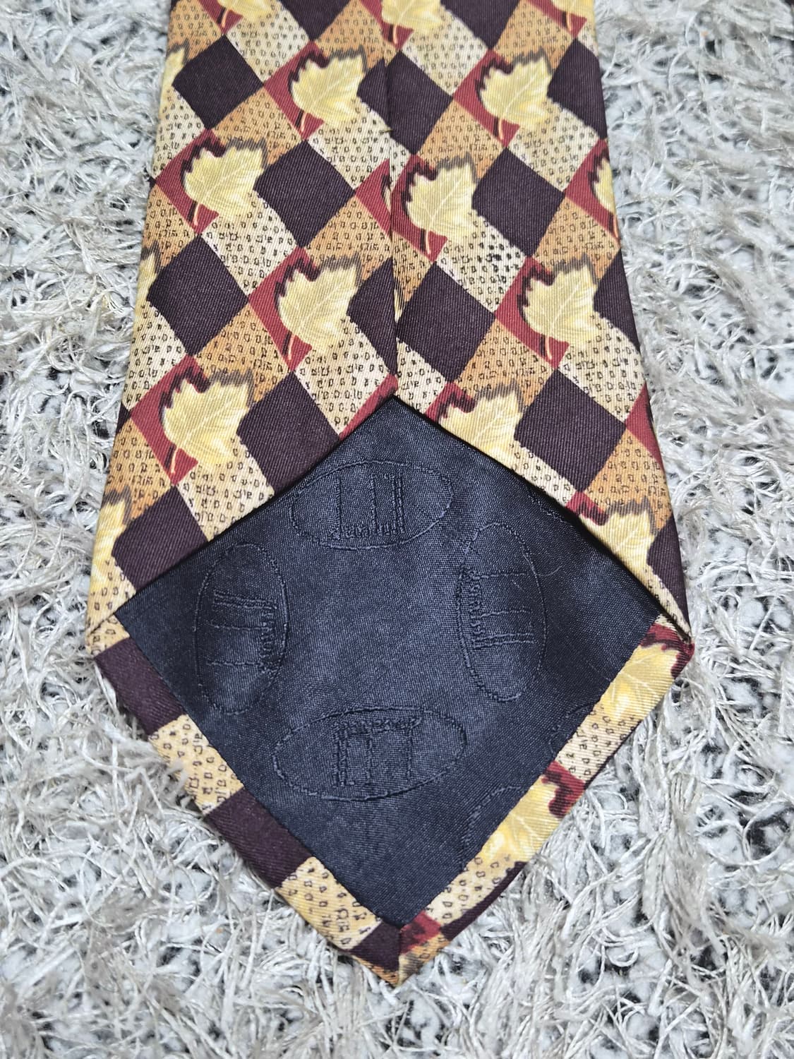 던힐Dunhill 낙엽 패턴 넥타이 Free - N54 상품이미지3