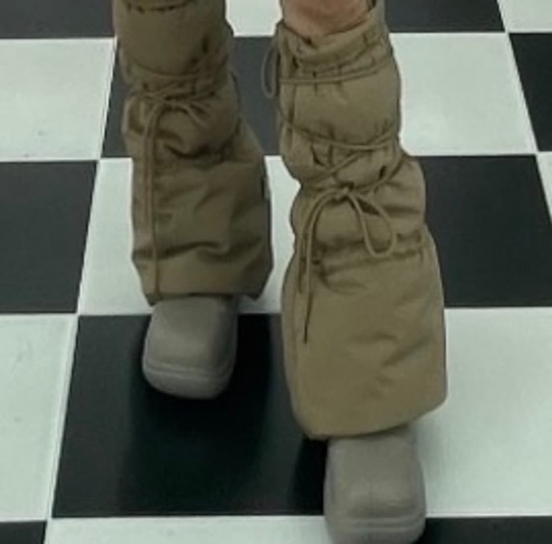 락피쉬 퍼프패딩 레그워머 코코아 상품이미지6