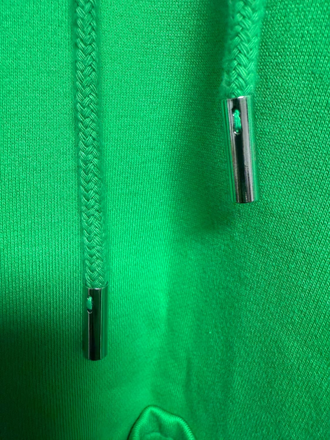 우영미 플라워 프린트 백로고후드 그린(48) 상품이미지3