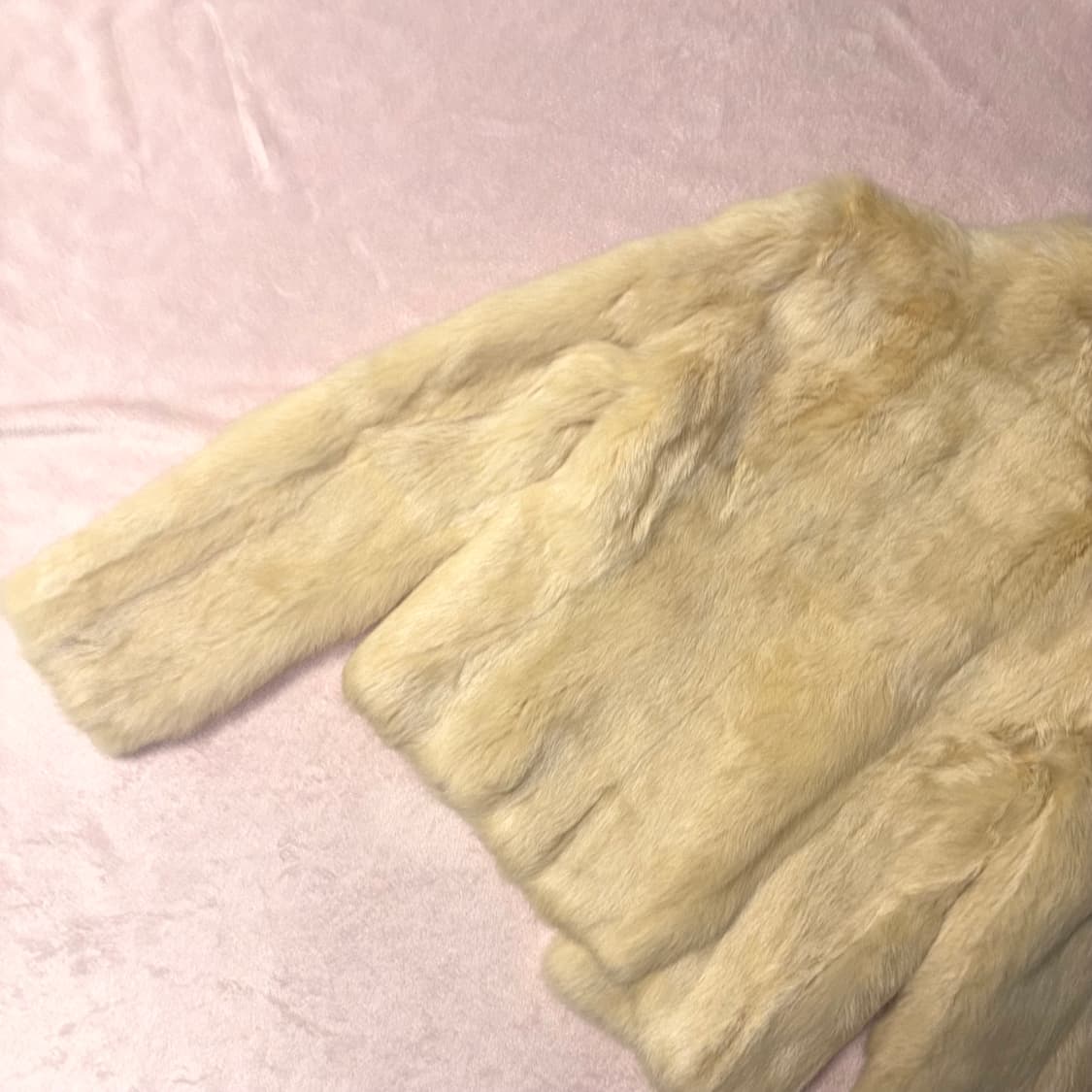 Barbie 바비 아이보리 래빗 퍼 자켓 상품이미지9