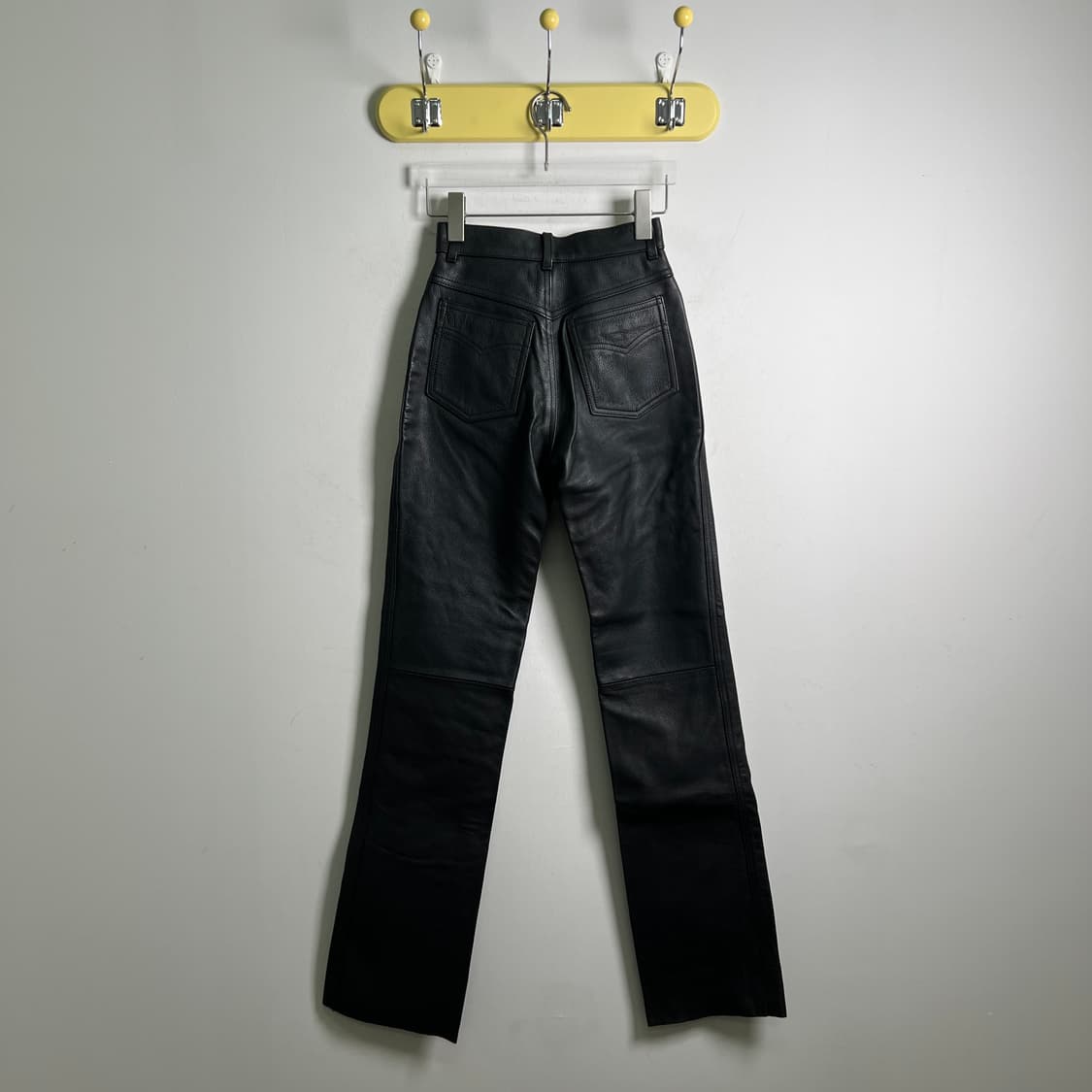 Bee 비 블랙 소가죽 레더 팬츠 24 상품이미지2
