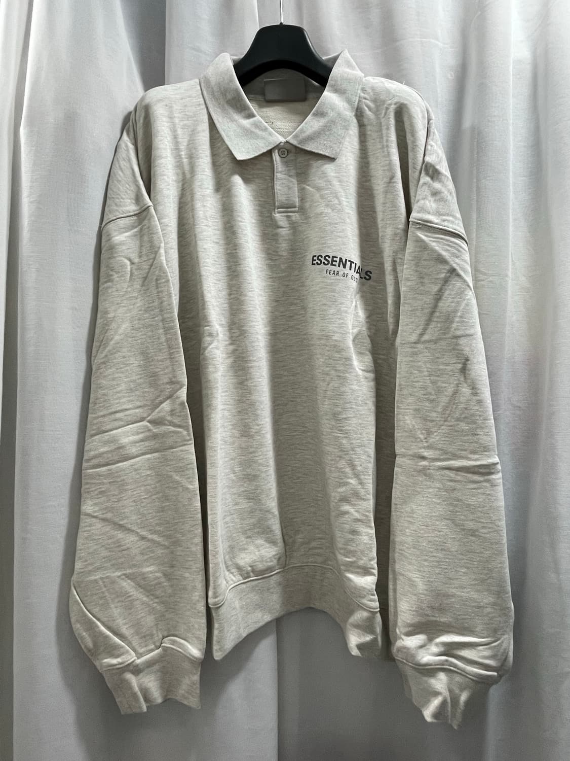 피어오브갓 에센셜/ 체스트 로고 폴로 티셔츠 오트밀/ XL  상품이미지1