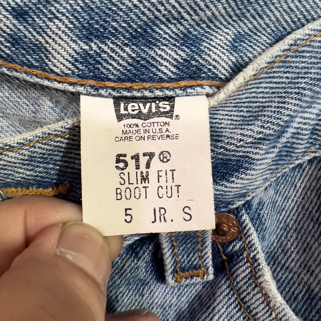 리바이스 517 데님 핫팬츠 상품이미지6