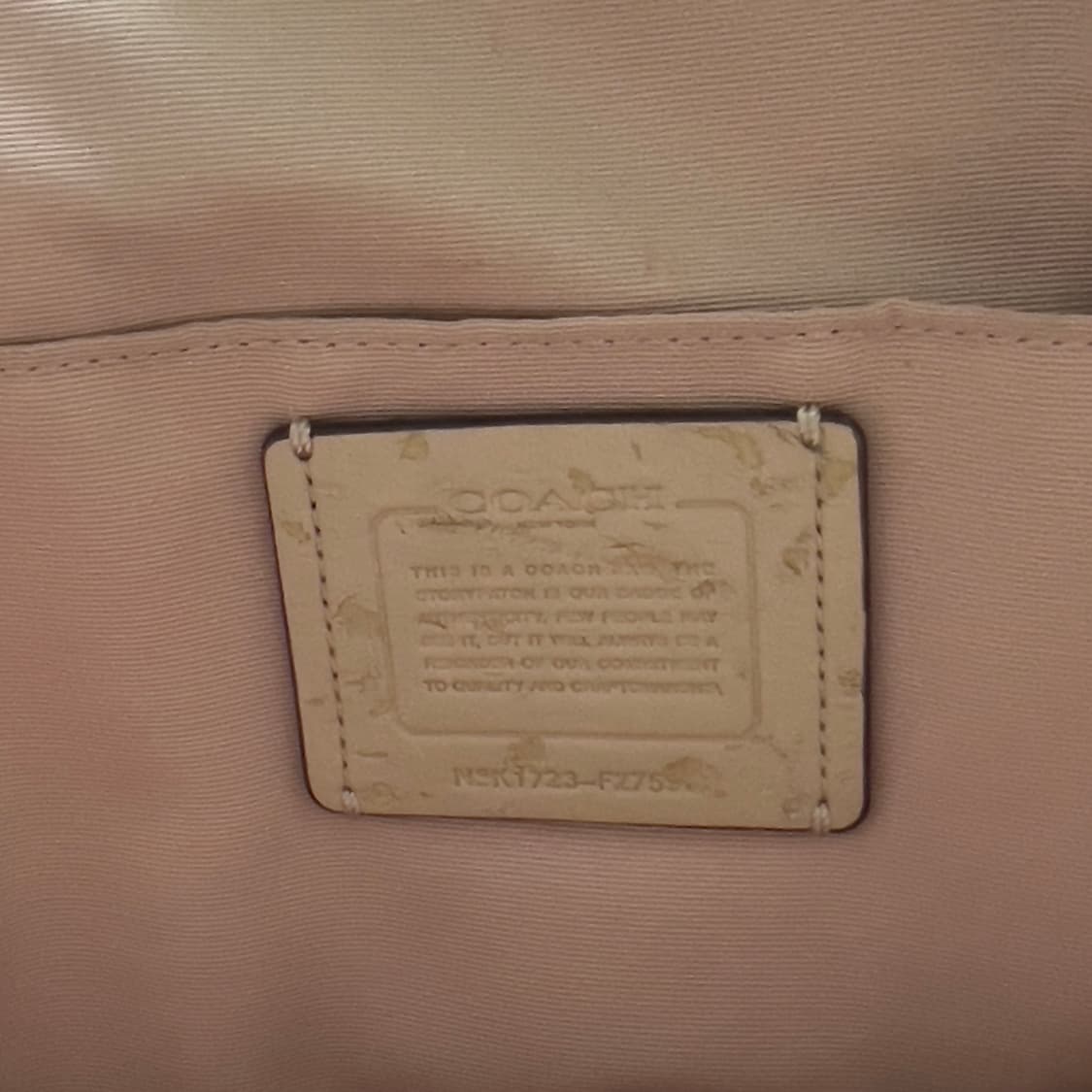 Coach leather tote bag (baby pink) 상품이미지4
