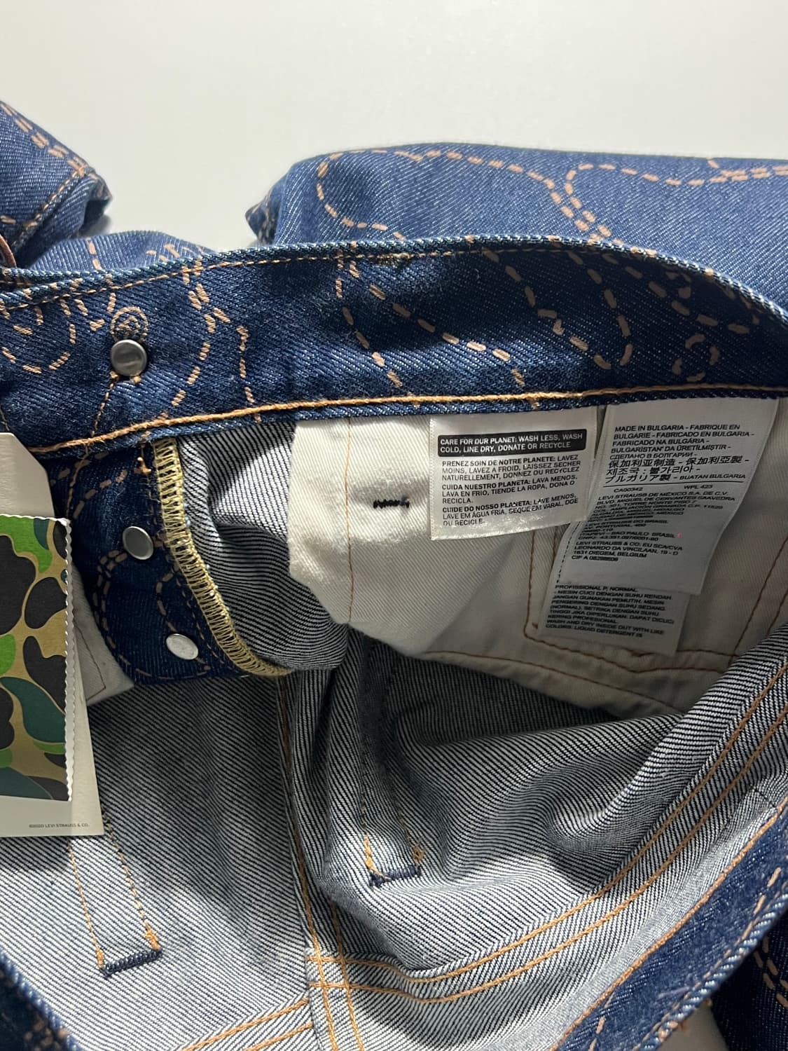Bape Levis 501 Denim Pants 상품이미지7