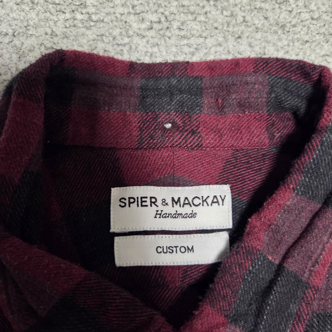 Spier&Mackay 핸드메이드 체크셔츠 L(100) 상품이미지3