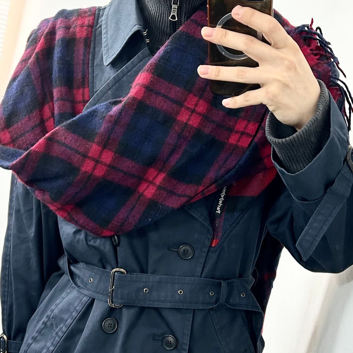 1/OFF Paris 업사이클 우븐 패널 트렌치 코트 상품이미지4