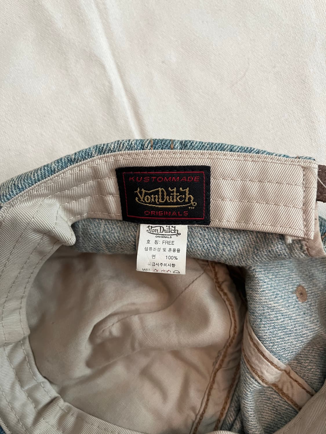 VONDUTCH washing vintage denim cap 상품이미지4