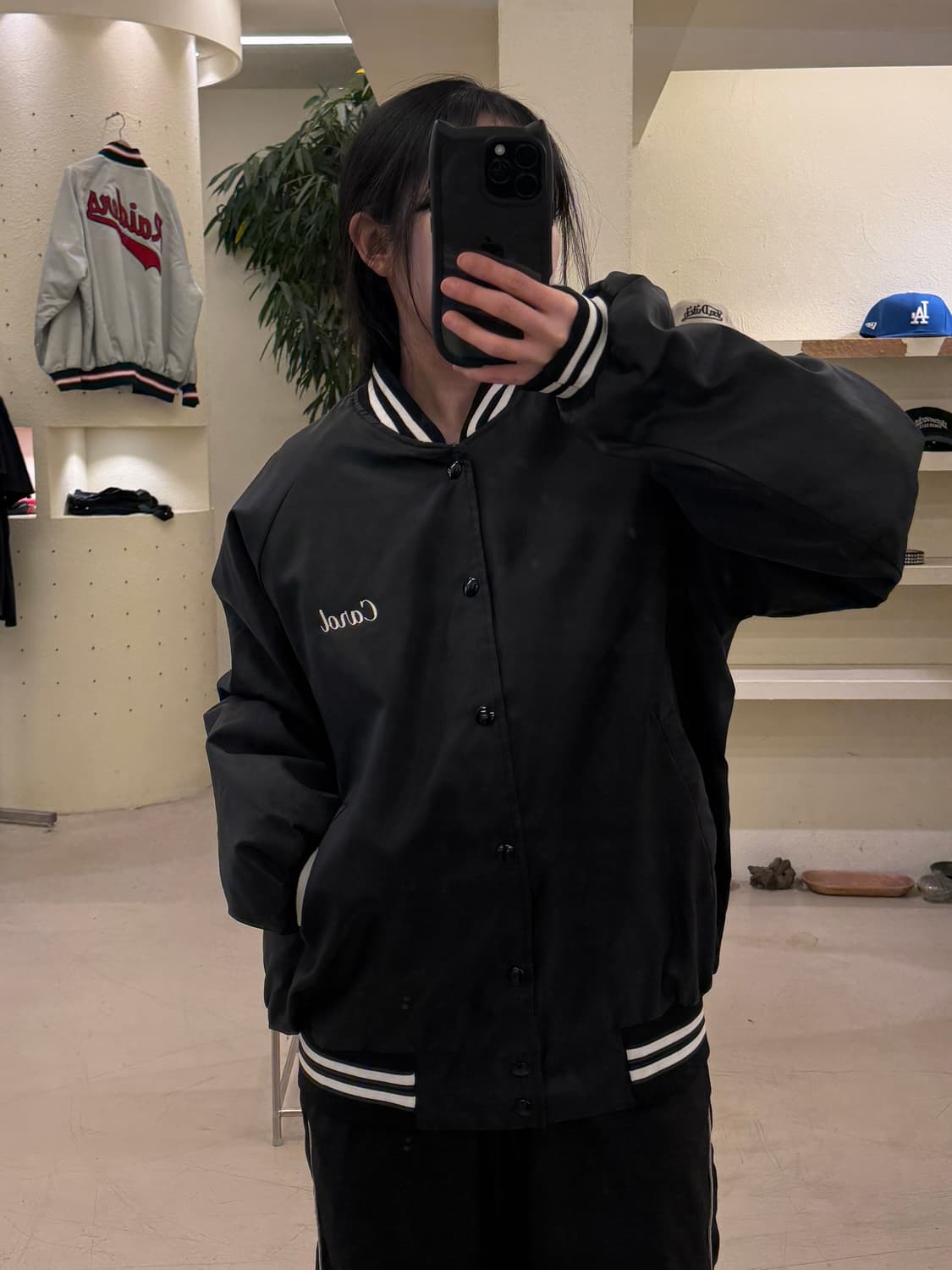 USA 오리지날 빈티지 빅로고 바시티 자켓 U48 상품이미지1