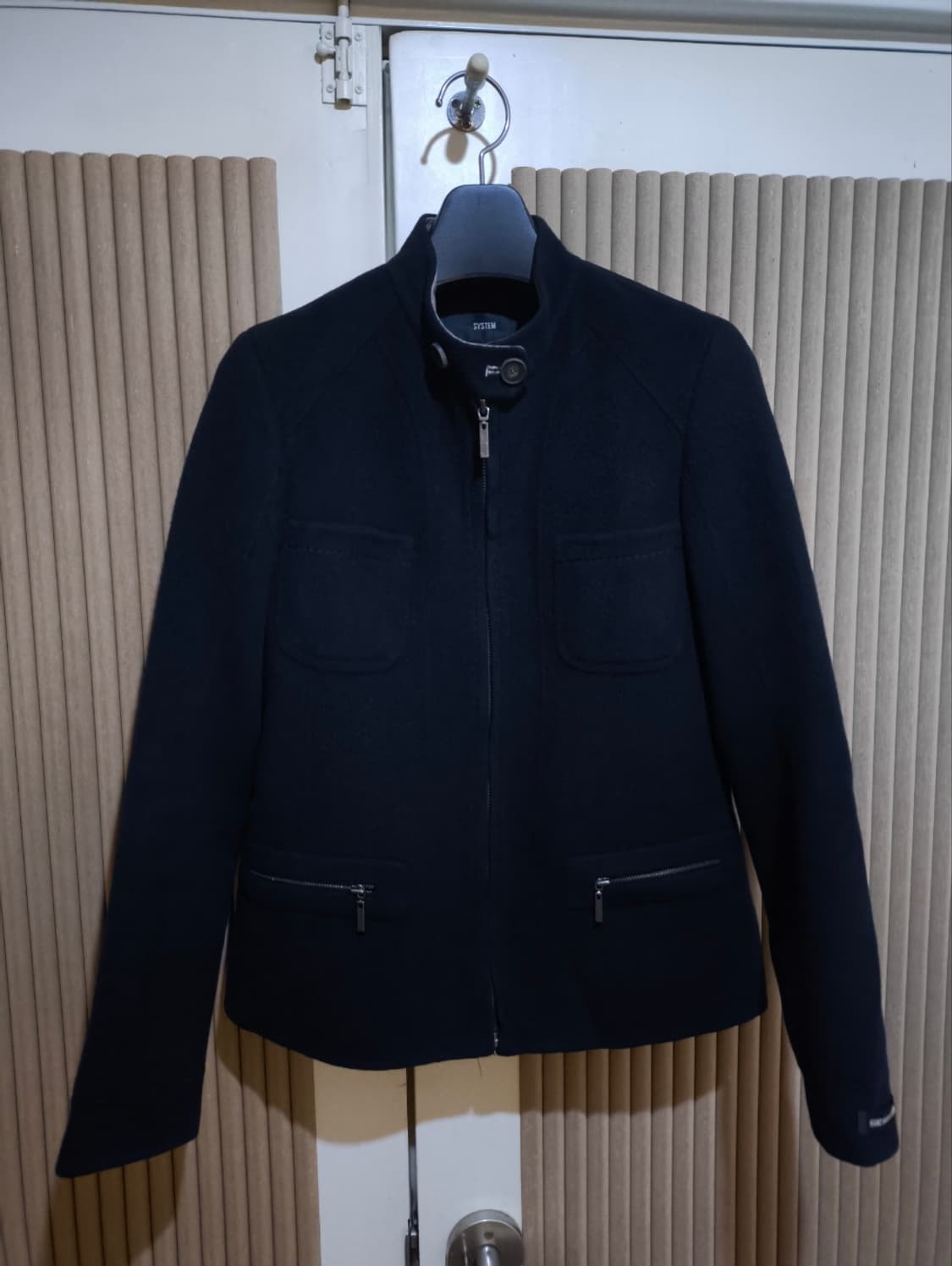 82 시스템 모직 스탠드 카라 숏코트 자켓 상품이미지1