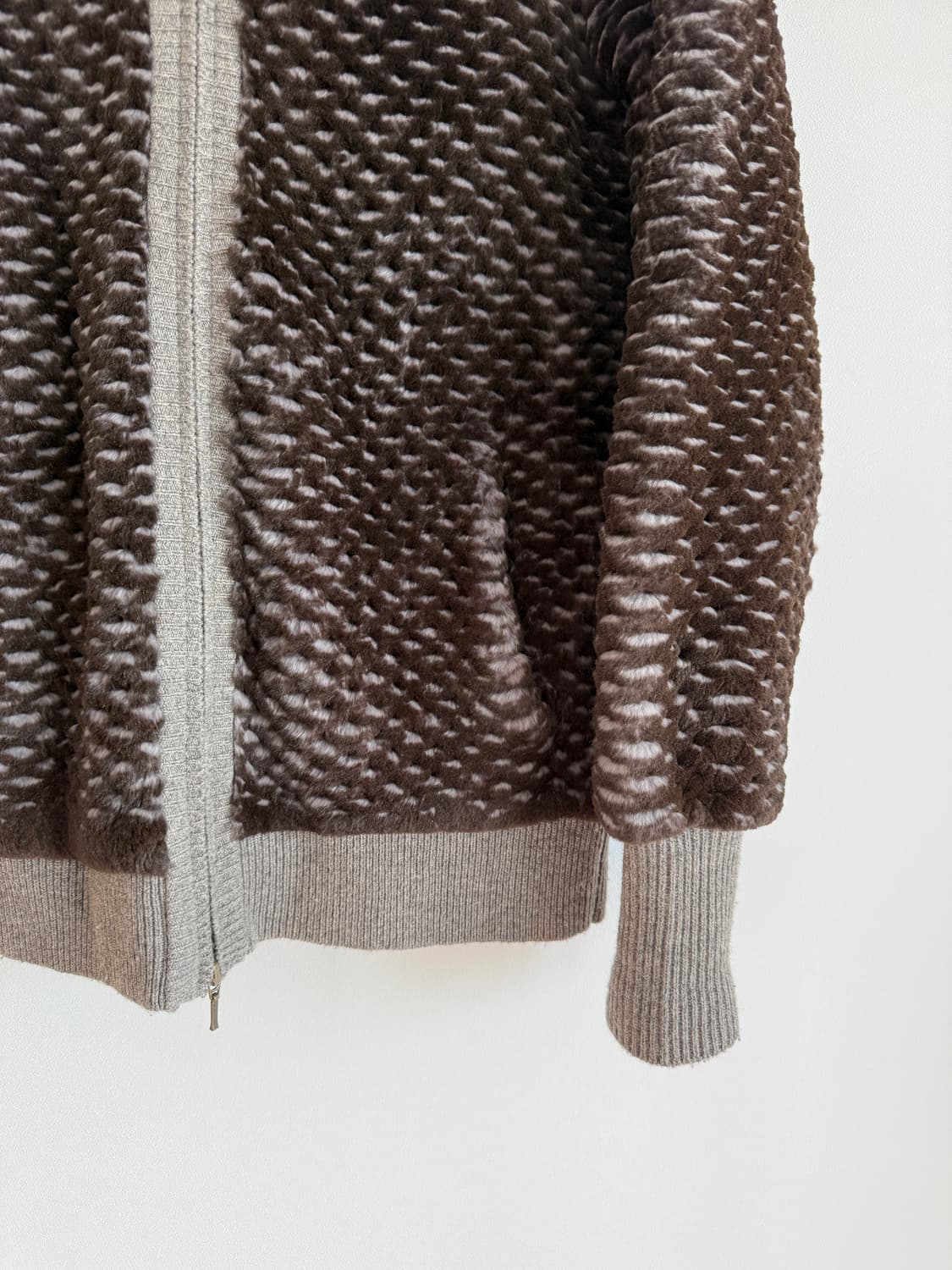 La Pelliccia 렉스퍼&캐시미어 후드집업 상품이미지3