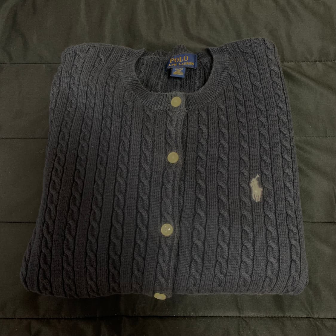 폴로 니트 가디건 네이비 xl 상품이미지1