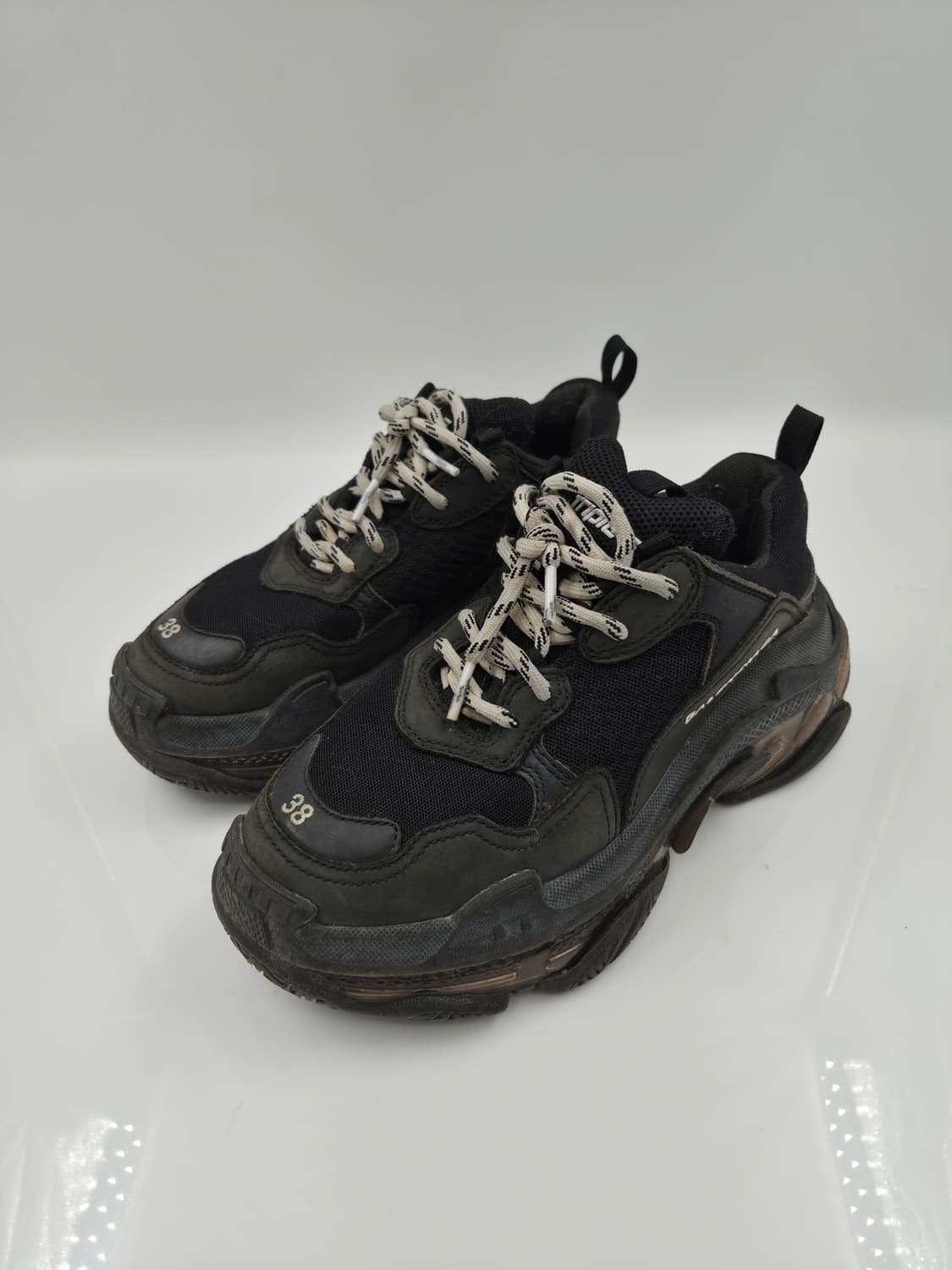 발렌시아가 트리플S 스니커즈 더티블랙 클리어솔 상품이미지2