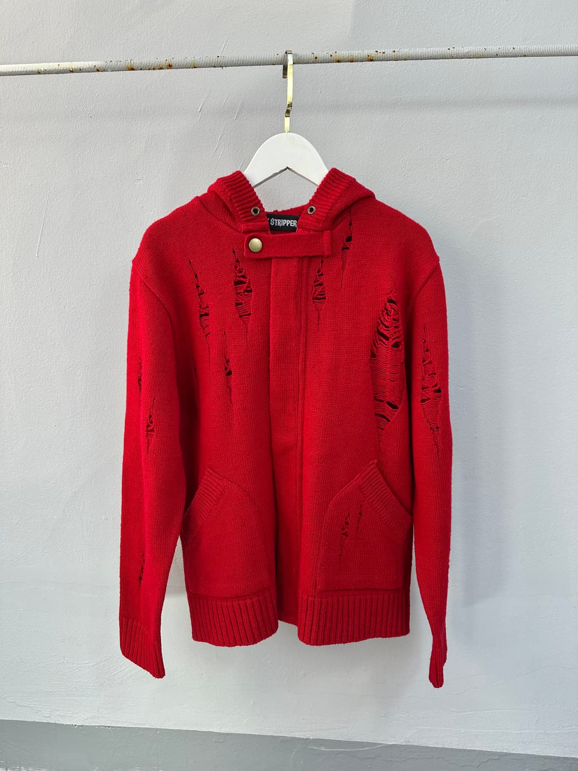 Candy Stripper 데미지 니트 가디건 상품이미지3