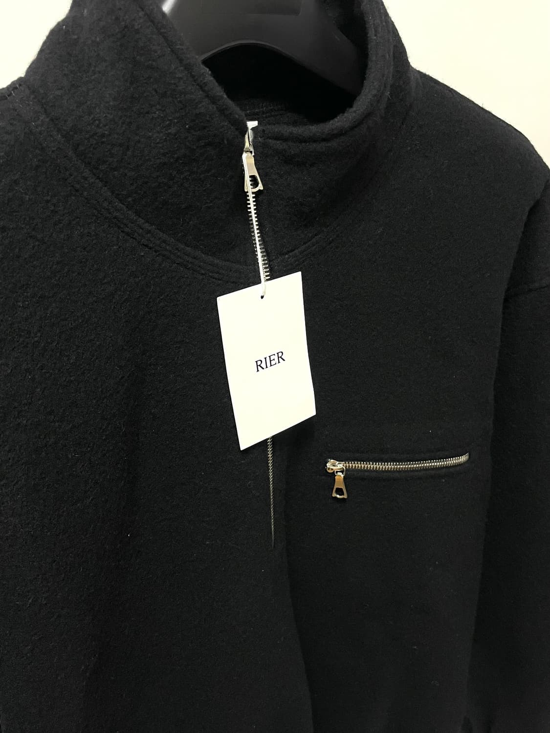 [L] 리에르 블랙 하프집업 플리스 상품이미지2