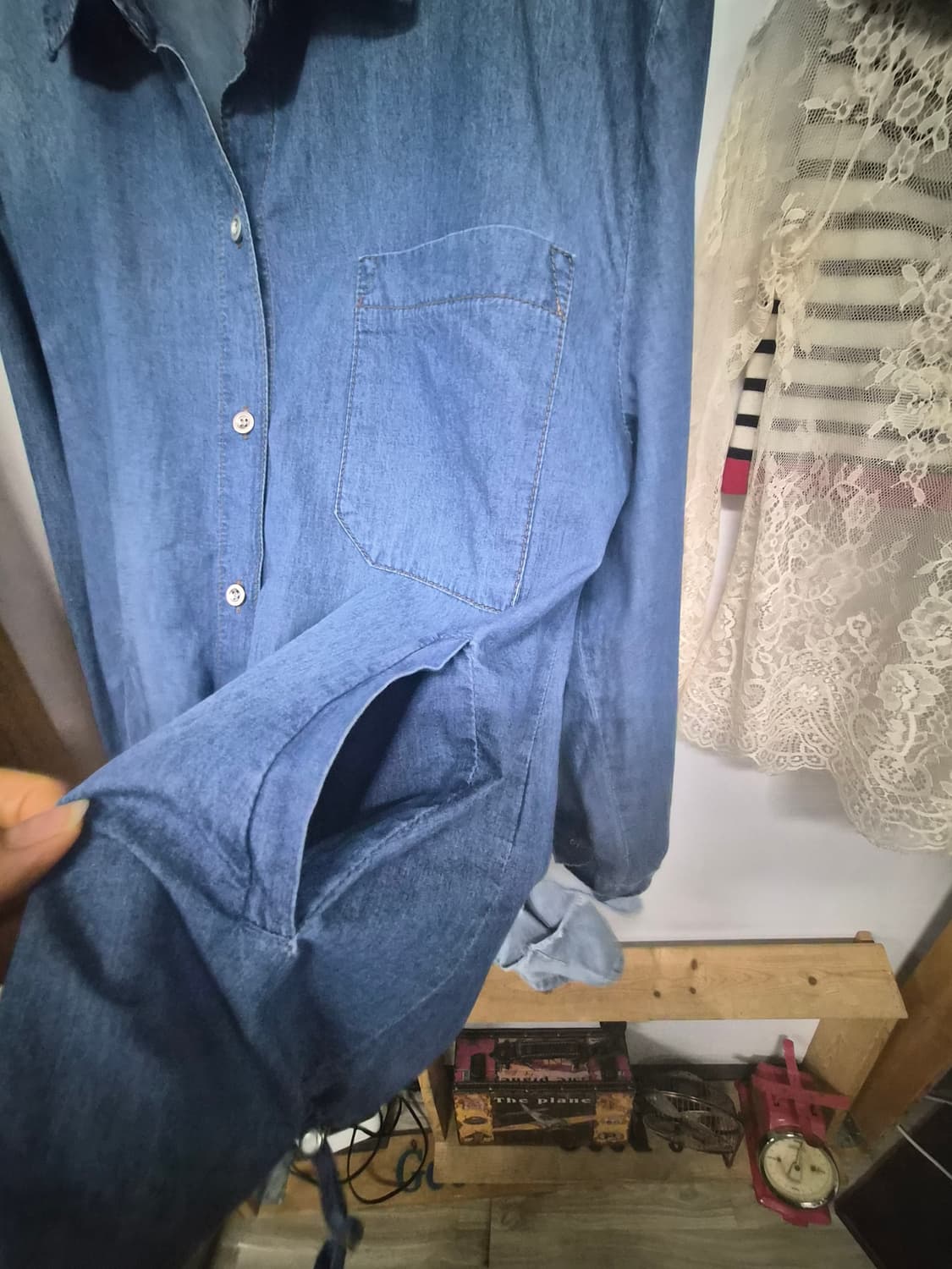 안지크 데님셔츠 점퍼 블루종 상품이미지5