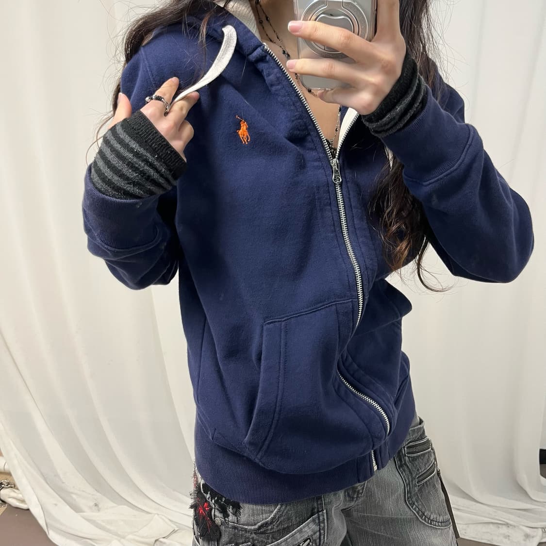 Polo Pony Thermal Hoodie Zip-up 상품이미지3