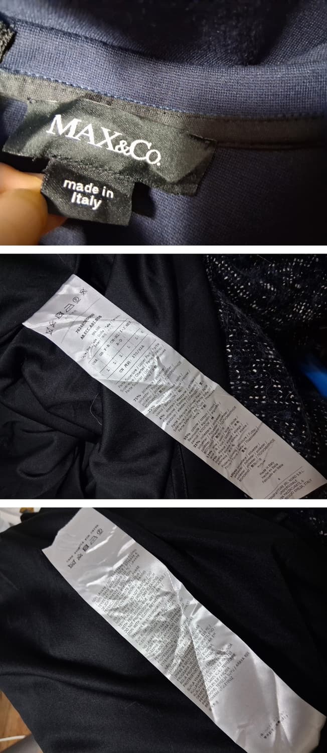 이탈리아 막스앤코 면배색 울 원피스 네이비 미디7부소매 66
원산지 이탈 상품이미지8