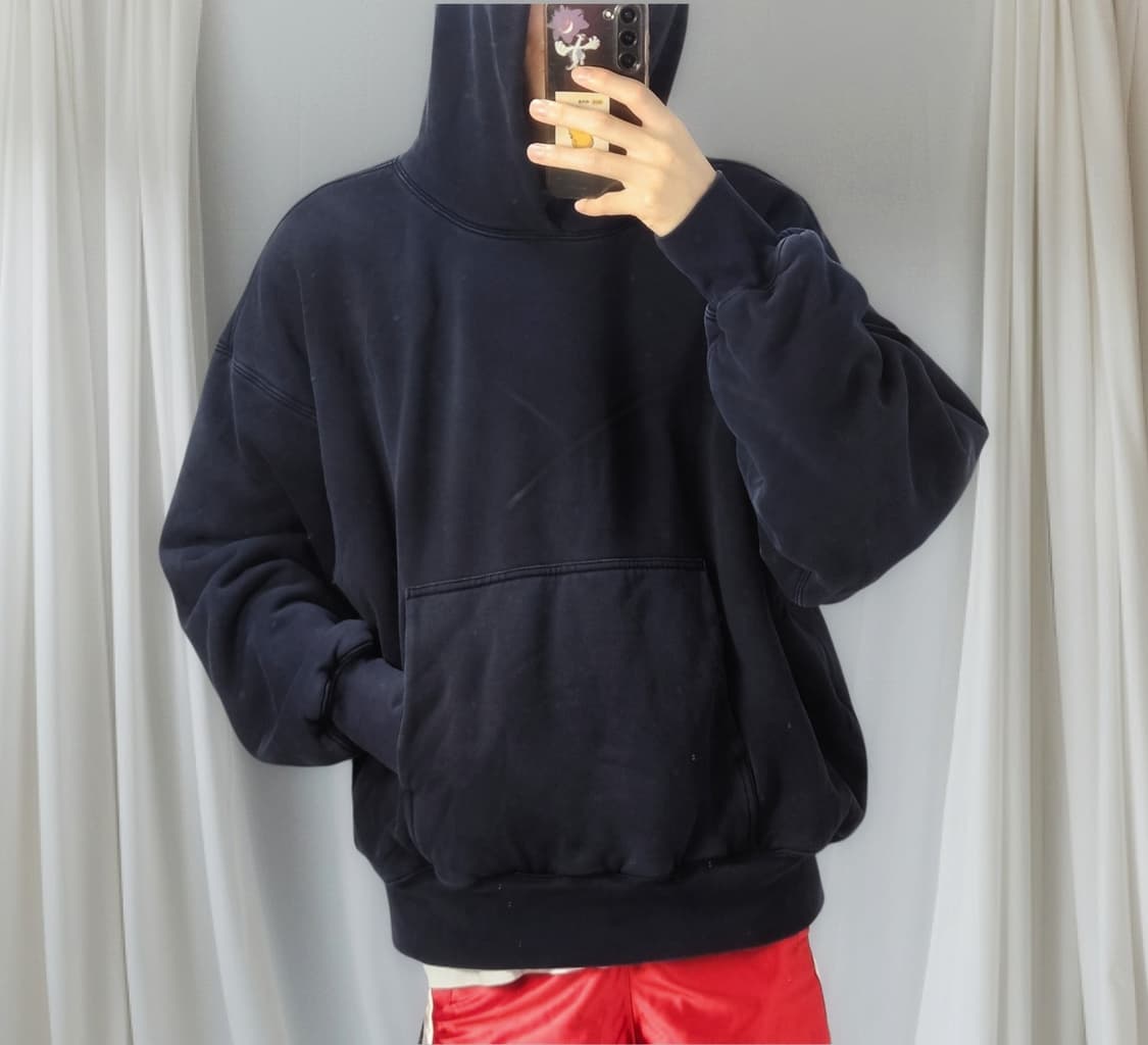 이지 갭 퍼펙트 후드티 네이비 상품이미지1