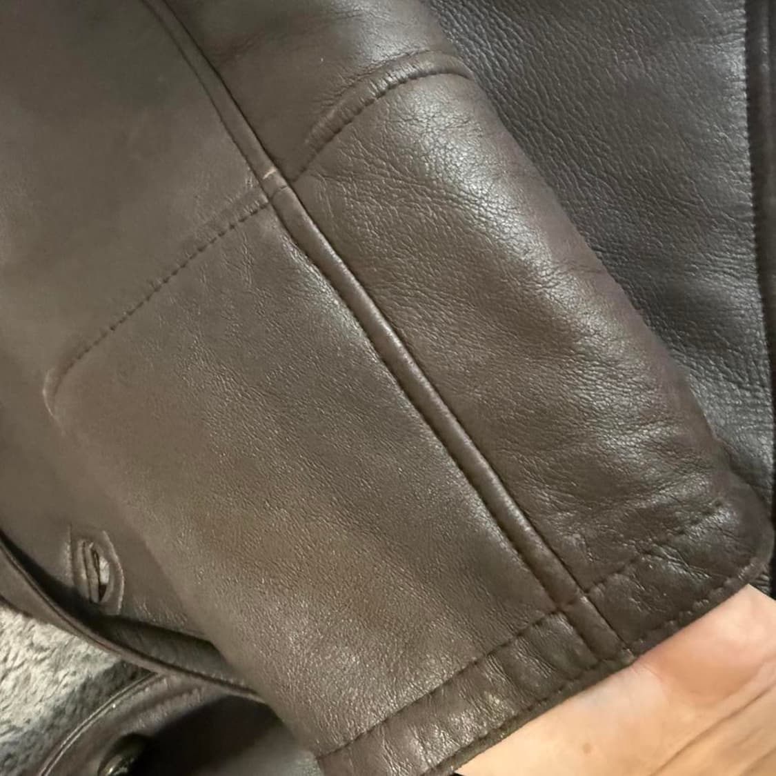 🇮🇹 명품 Bruno Magli✨ 남성 무스탕 코트 🧥 사이즈 10 상품이미지8