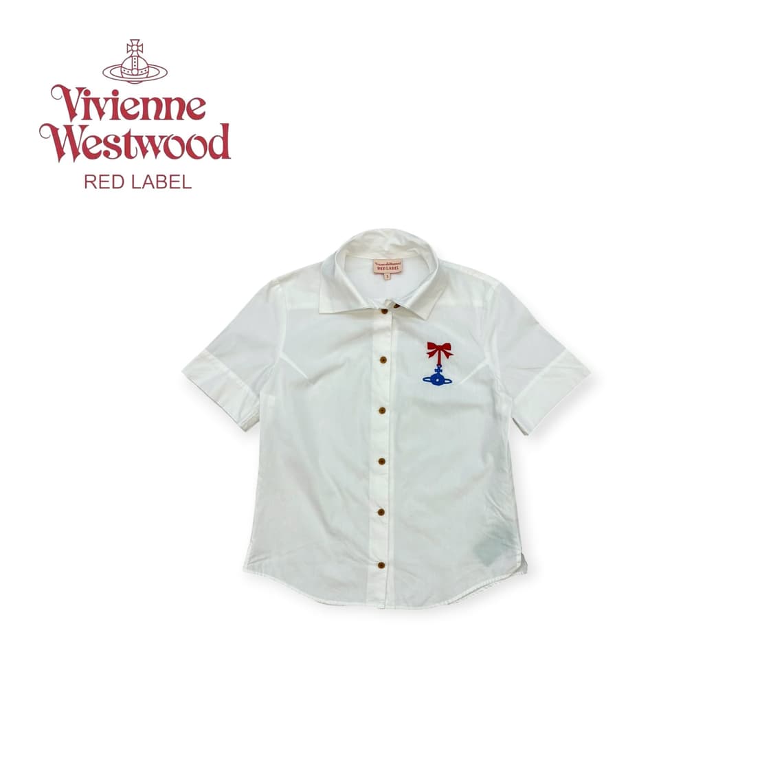 비비안웨스트우드 레드라벨 반팔 셔츠 상품이미지1
