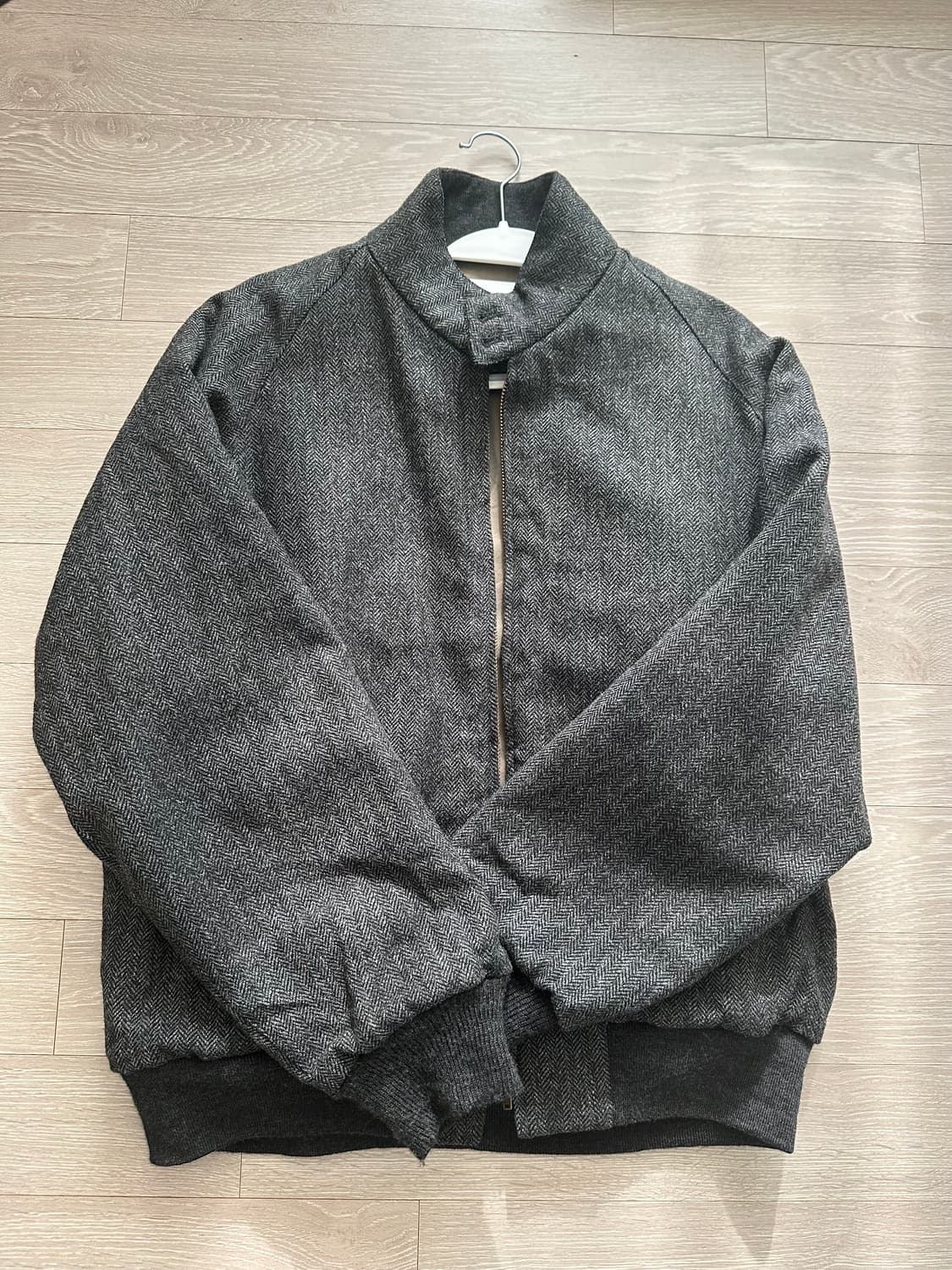 아프레쎄 트위트 해링턴 자켓 2sz 차콜 상품이미지1