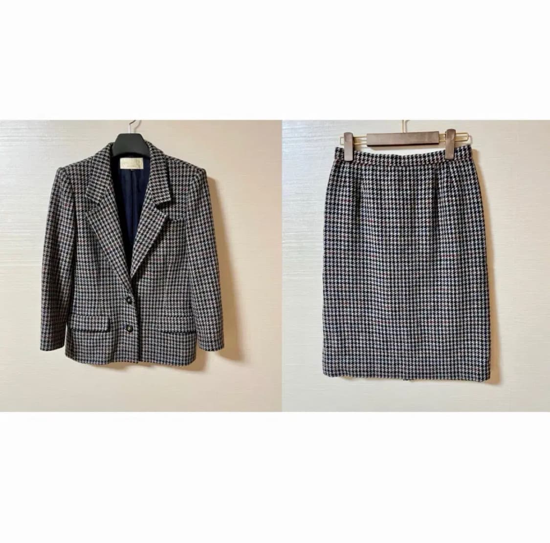 캐시미어 혼방 울 100% 정장셋업 일본산 고가브랜드 상품이미지1