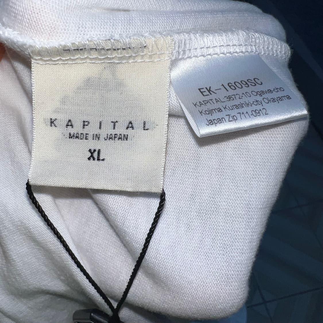 KAPITAL 콘초 벨트 프린트 티셔츠 (XL / Made in Japa 상품이미지4