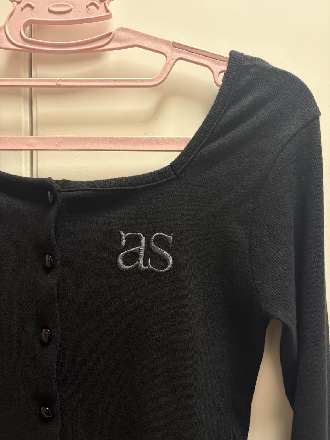 애즈온 시실리 가디건 블랙 상품이미지3