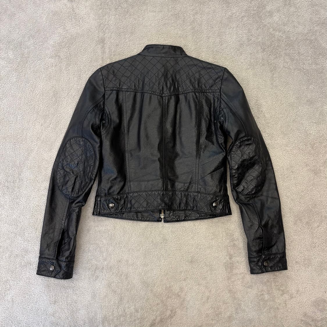 버버리 레더 크롭 자켓 상품이미지4