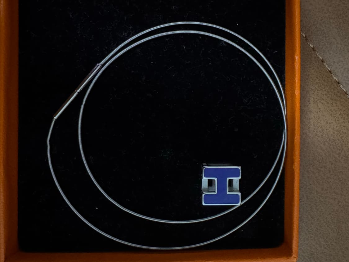 정품 에르메스 블루 케이지 목걸이 상품이미지3