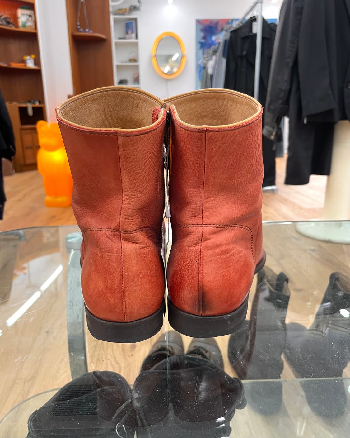 [250] 알프레도바니스타 링클 레더 부츠 상품이미지6