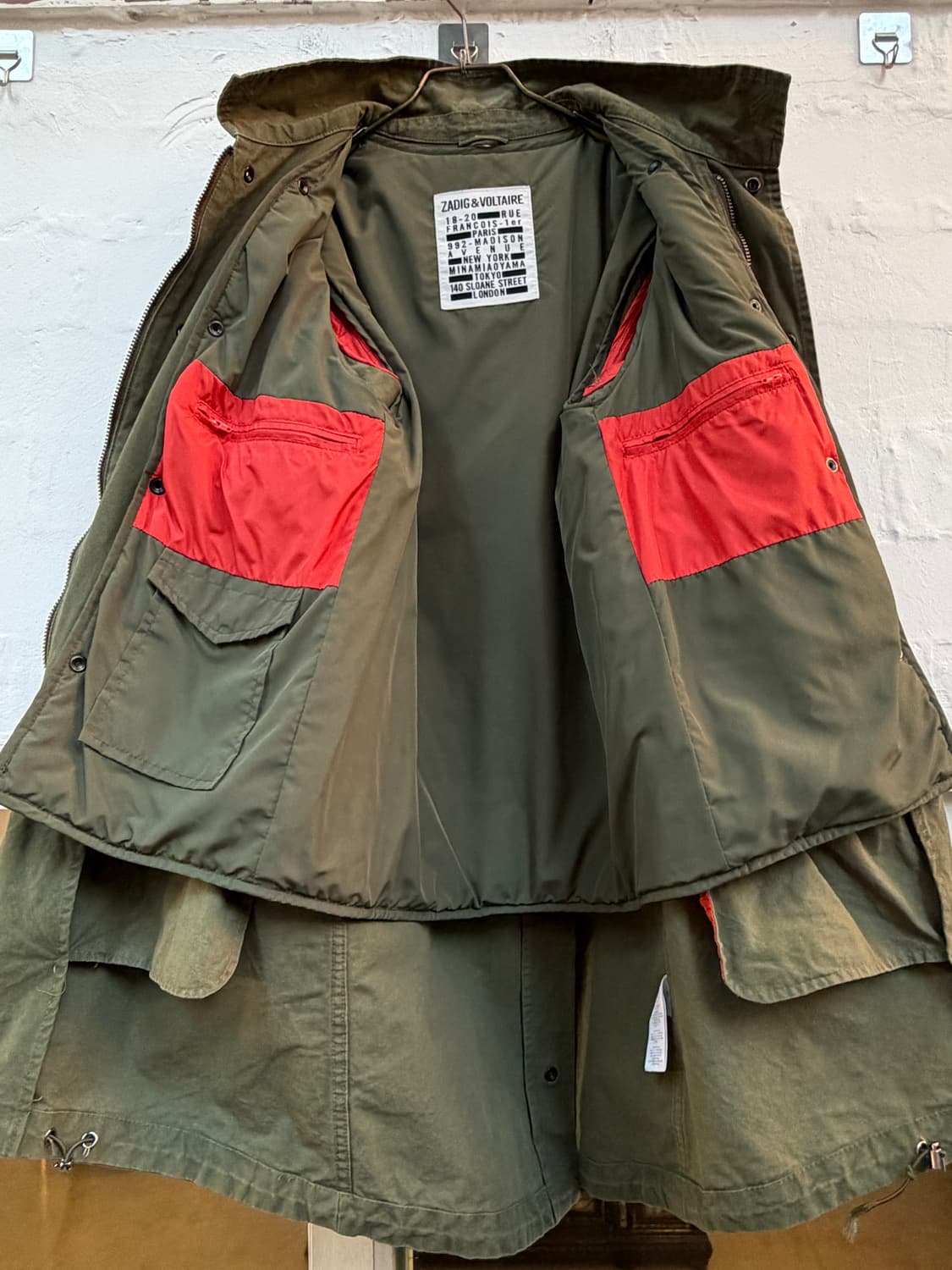 Zadig&Voltaire 자딕앤볼테르 야상 코트 XS (내피포함) 상품이미지4