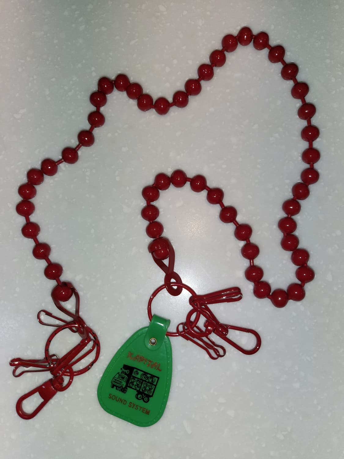 캐피탈 볼 체인 레드컬러 상품이미지2