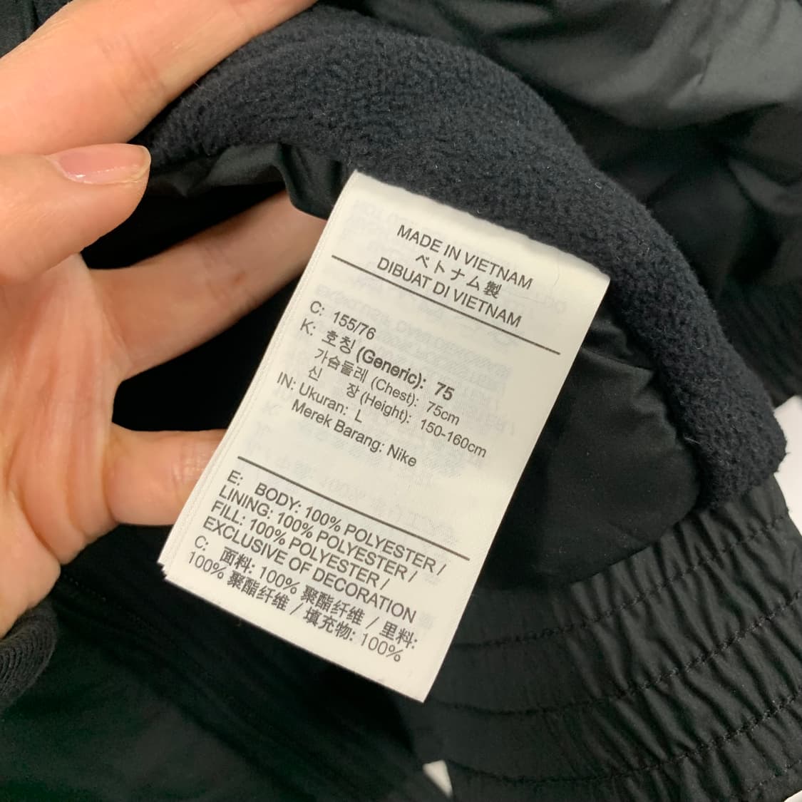 나이키 스우시 블랙 투웨이 패딩 점퍼 상품이미지6