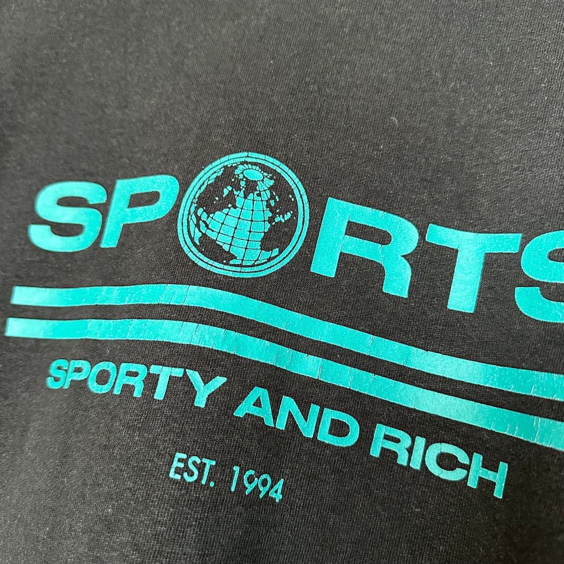 XL 스포티 앤 리치 맨투맨 블랙 상품이미지5