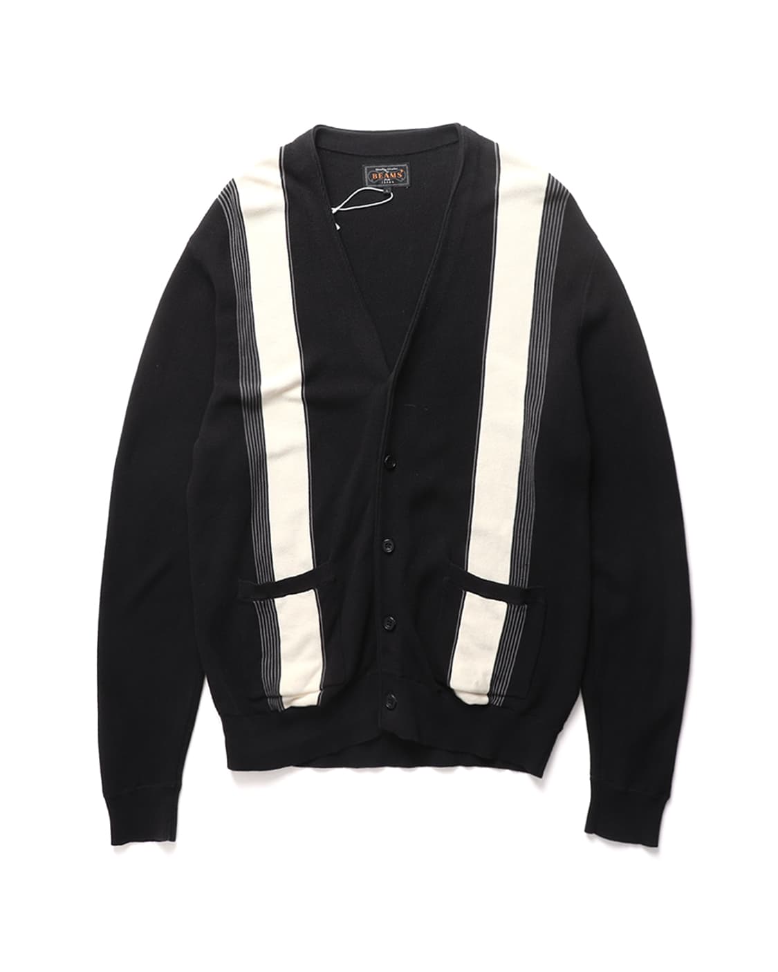 빔즈플러스 BEAMS PLUS Striped Cotton Cardigan 상품이미지1