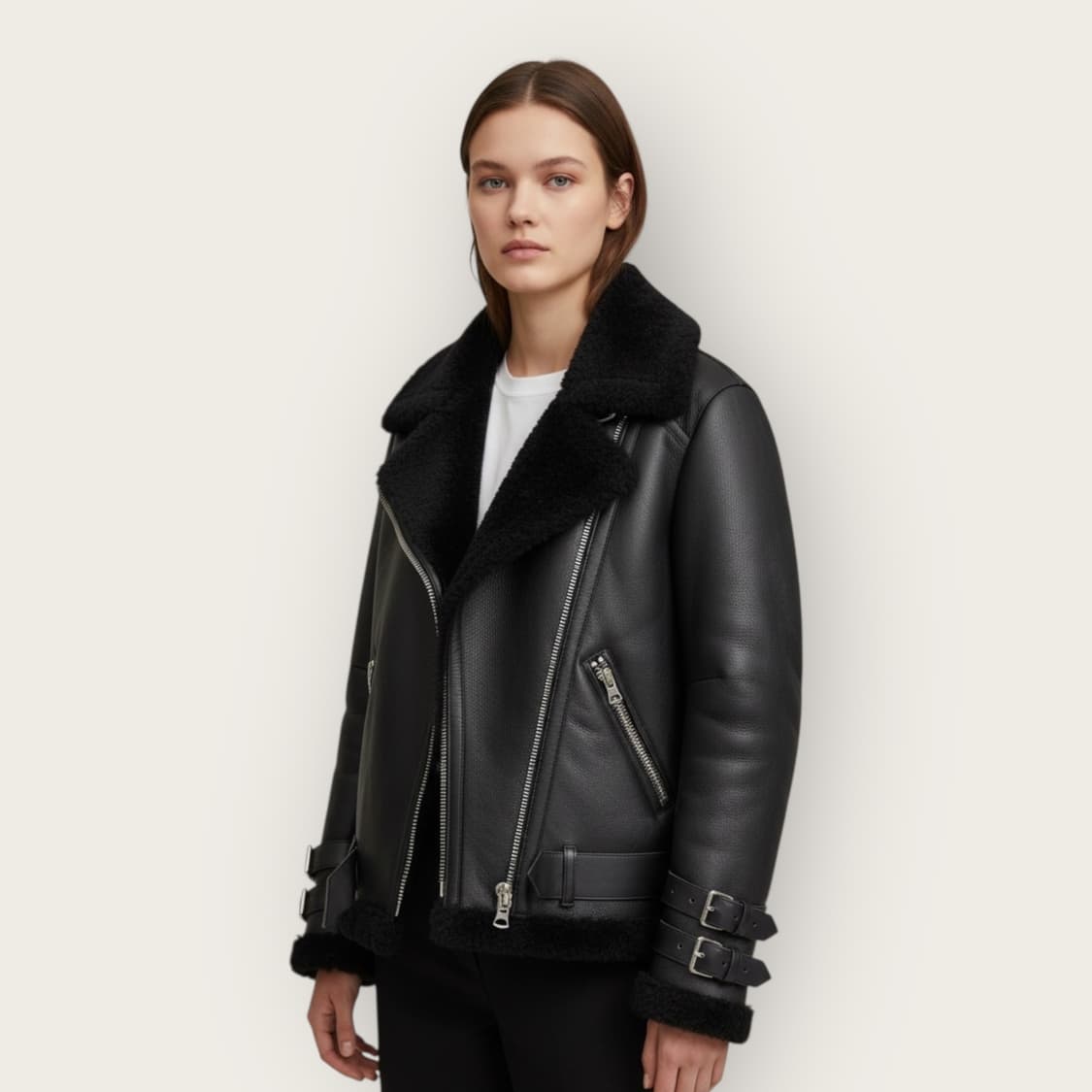 36/ 아크네스튜디오 램스킨 시어링 벨로시티 무스탕 상품이미지1