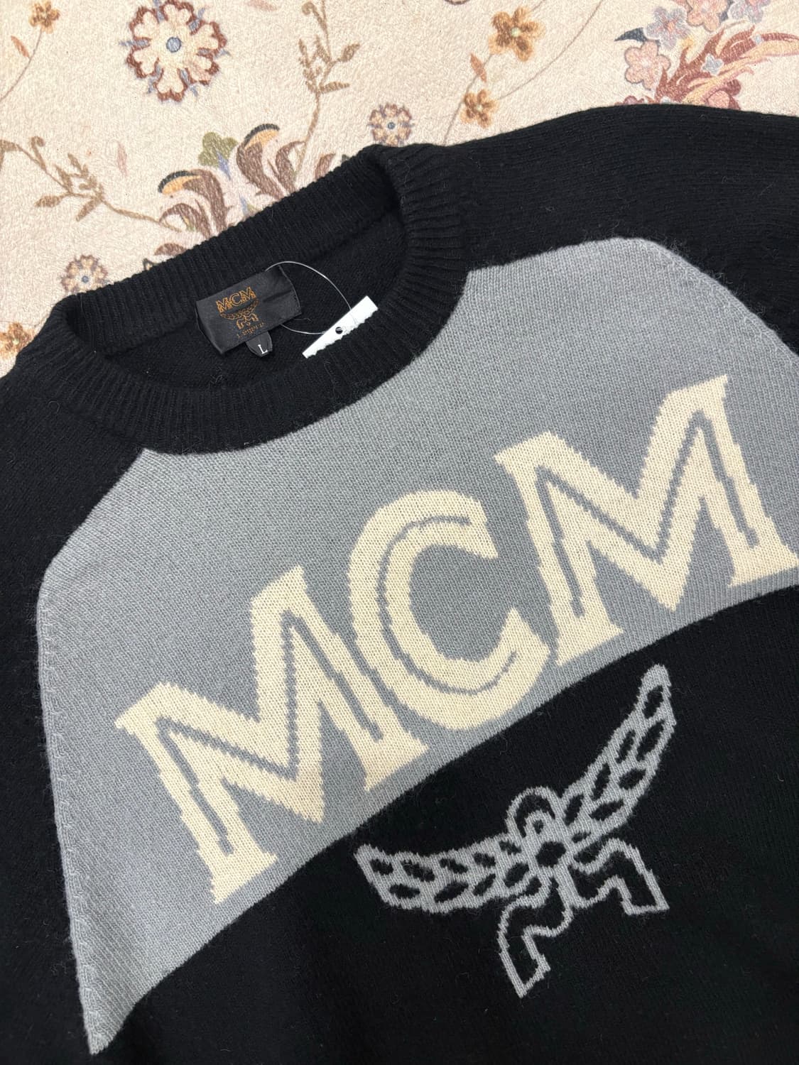 MCM 빅로고 긴팔니트 상품이미지3