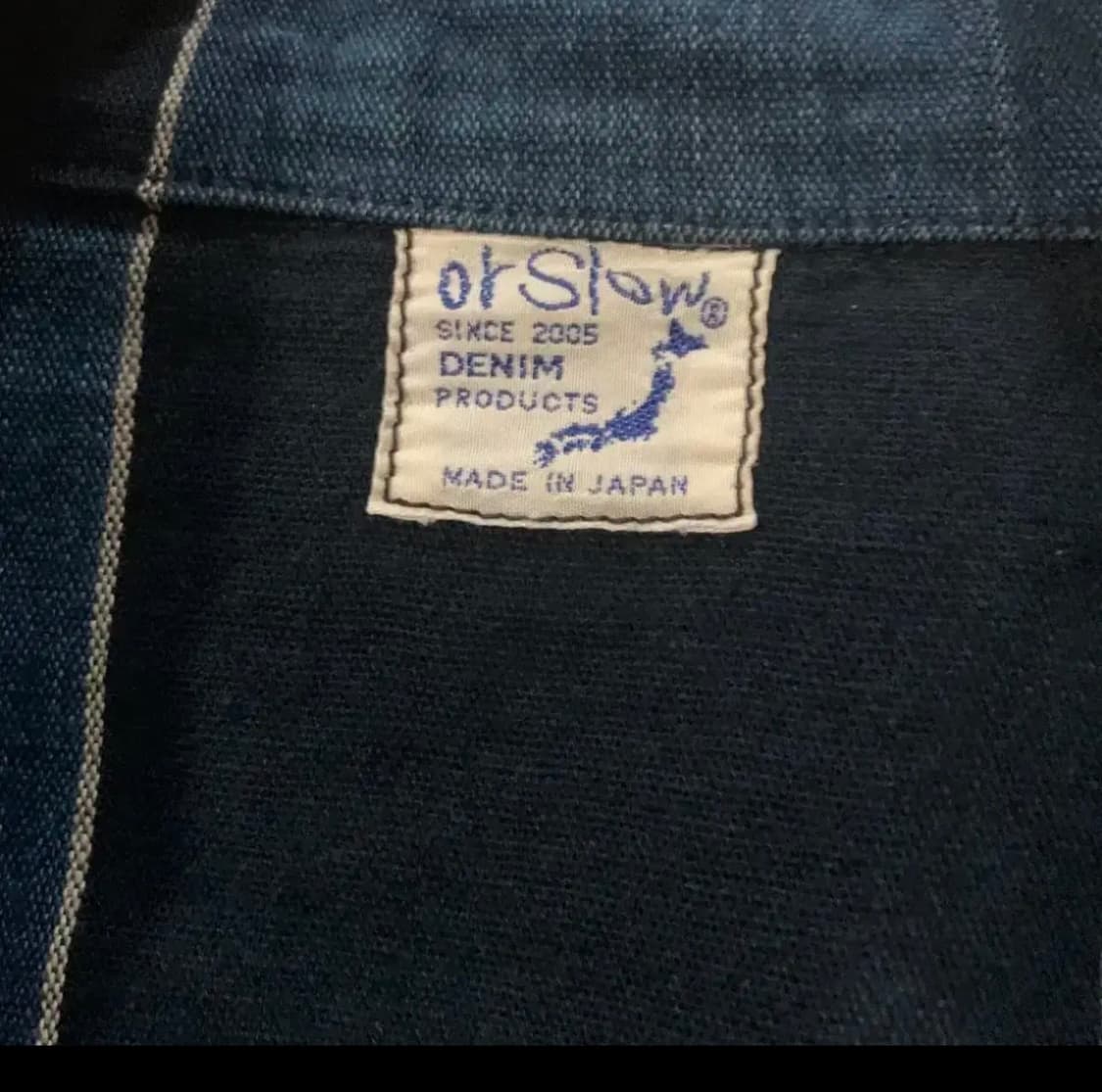 오어슬로우 인디고 스트라이프 자켓 M 상품이미지5