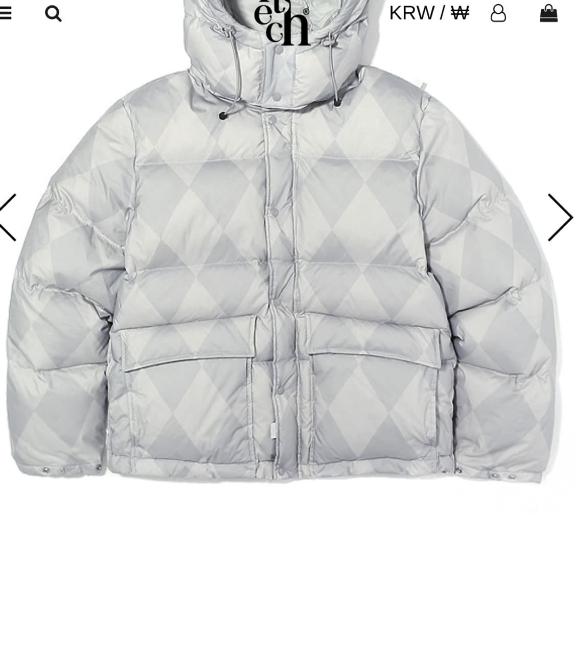 페치 패딩 (새상품) 구스다운 상품이미지1