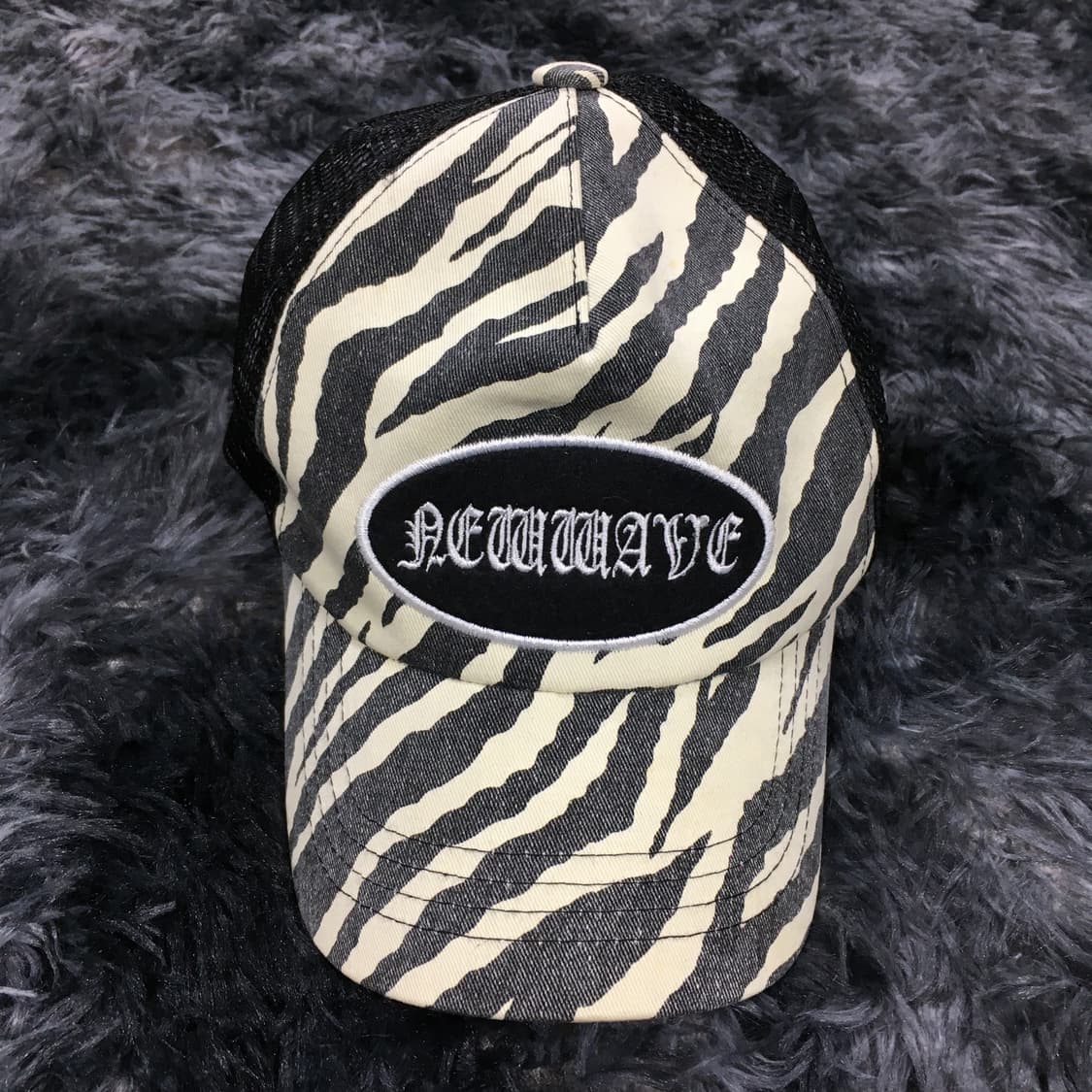 투티/0362 PROJECT WAVE 얼룩말 지브라 패턴 호피 메쉬 캡 상품이미지2