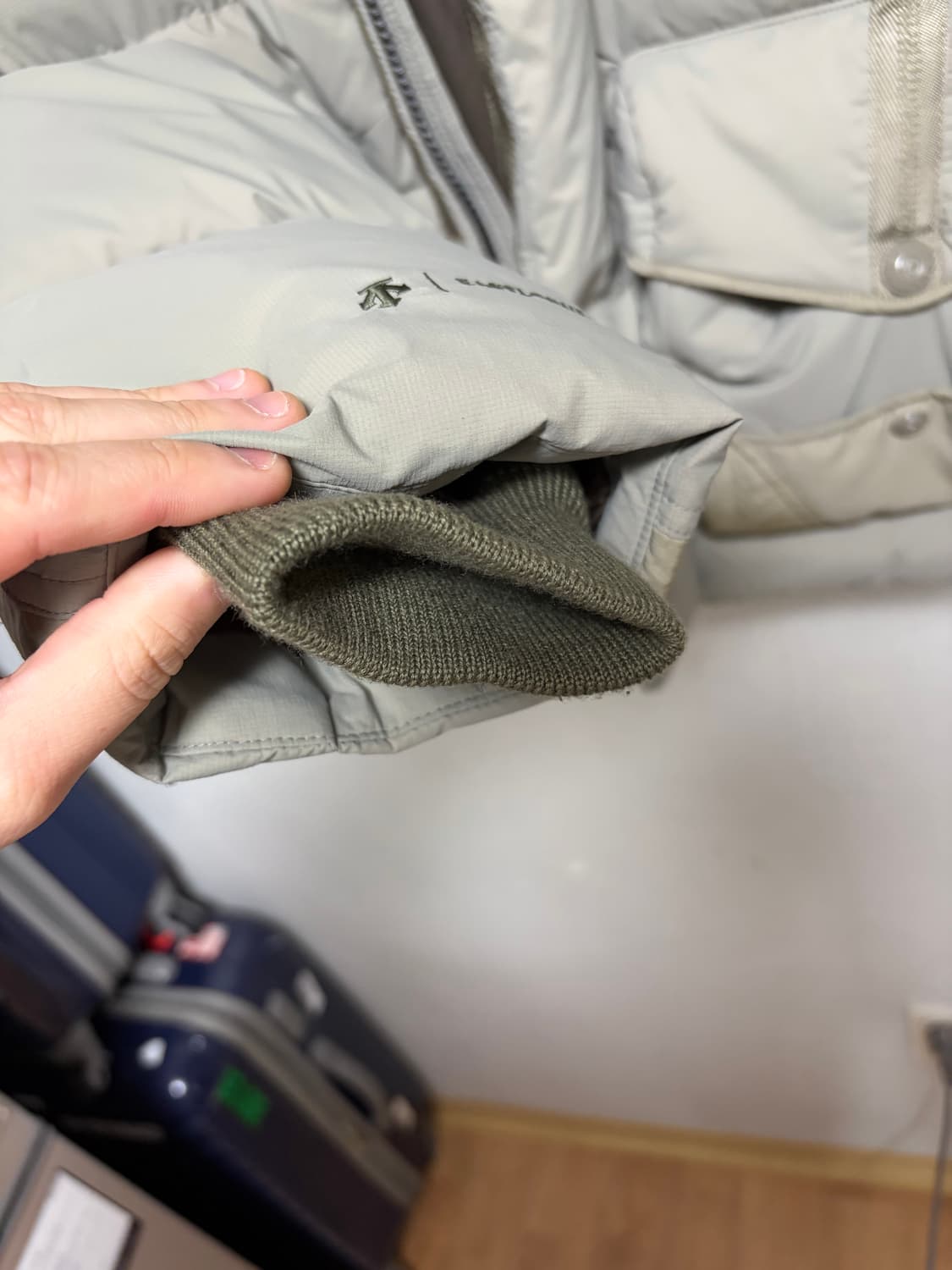 [XL]이스트로그X데상트 헤비다운자켓 샌드베이지 상품이미지4